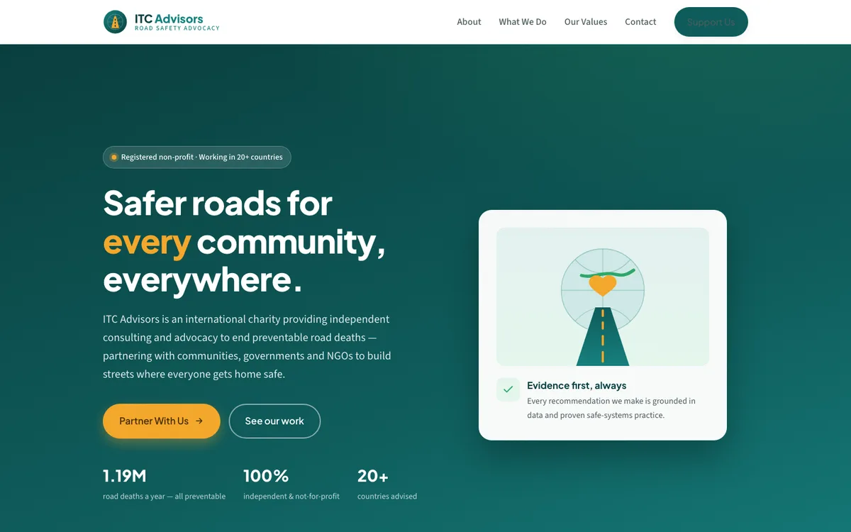 Screenshot of itcadvisors.org
